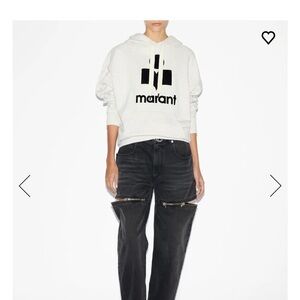 Isabel Marant hoodie in ecru.